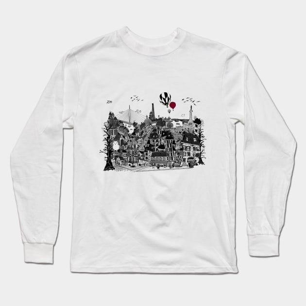 Skadarlija Long Sleeve T-Shirt by TenomonMalke